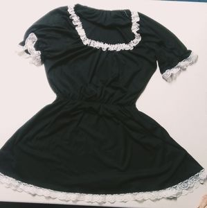 Black baby doll dress